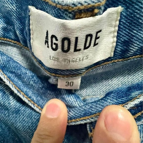 Agolde Riley High-Rise Straight-Leg Jeans - Picture 5 of 5